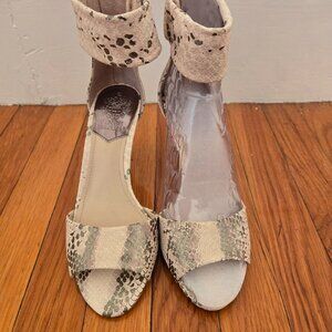 VInce Camuto Snake Print Heels